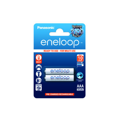ΜΠΑΤΑΡ ΑΑΑ PANASONIC ENELOOP ΕΠΑΝΑΦ 750mAh 2ΤΕΜ