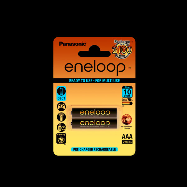 ΜΠΑΤΑΡ ΑΑΑ PANASONIC ENELOOP ΕΠΑΝΑΦ 750mAh 2ΤΕΜ