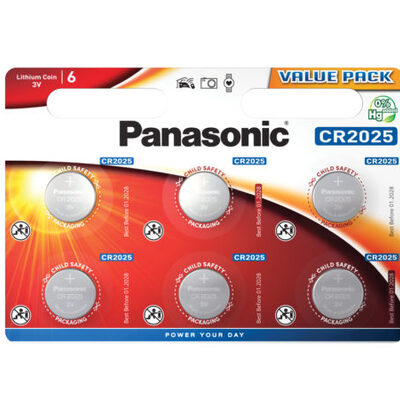 ΜΠΑΤΑΡΙΑ CR2025 PANASONIC ΛΙΘΙΟΥ ΤΕΜΑΧΙΟ