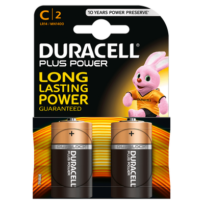 ΜΠΑΤΑΡΙΕΣ C  DURACELL PLUS POWER 2TEM
