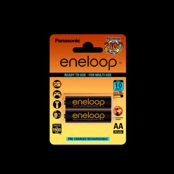 ΜΠΑΤΑΡ ΑΑ PANASONIC ENELOOP ΕΠΑΝΑΦ 1900mAh 2ΤΕΜ